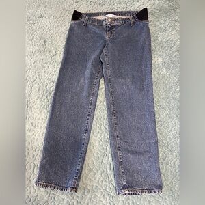 Isabel Maternity by Ingrid & Isabel Straight Leg Jeans - Blue and Black